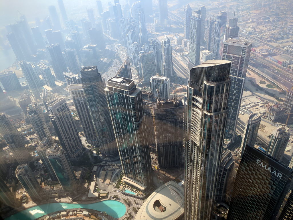 Vantage point from atop the Burj Khalifa